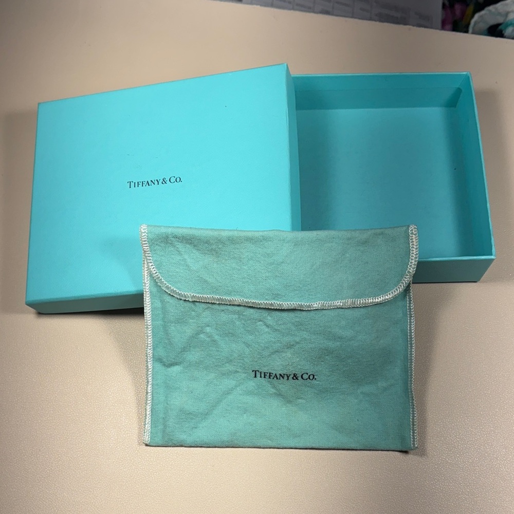 Tiffany & Co. Turquoise Box and Pouch Set